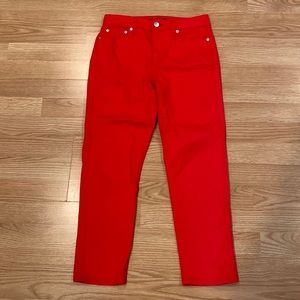 Lauren Ralph Lauren Red Cotton Jeans Size 2